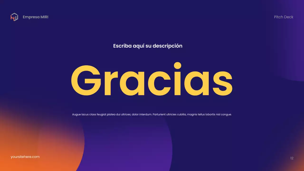 Guía de medios moderna y colorida