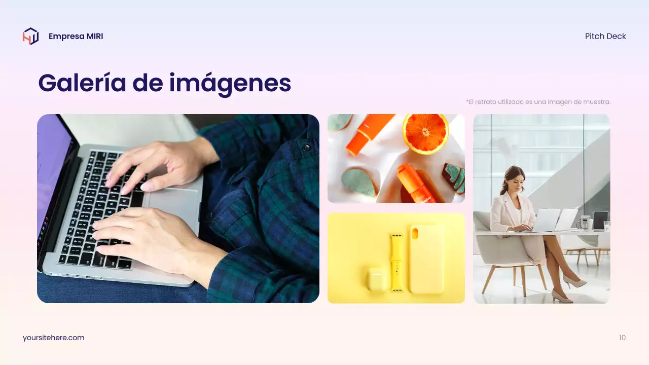 Guía de medios moderna y colorida