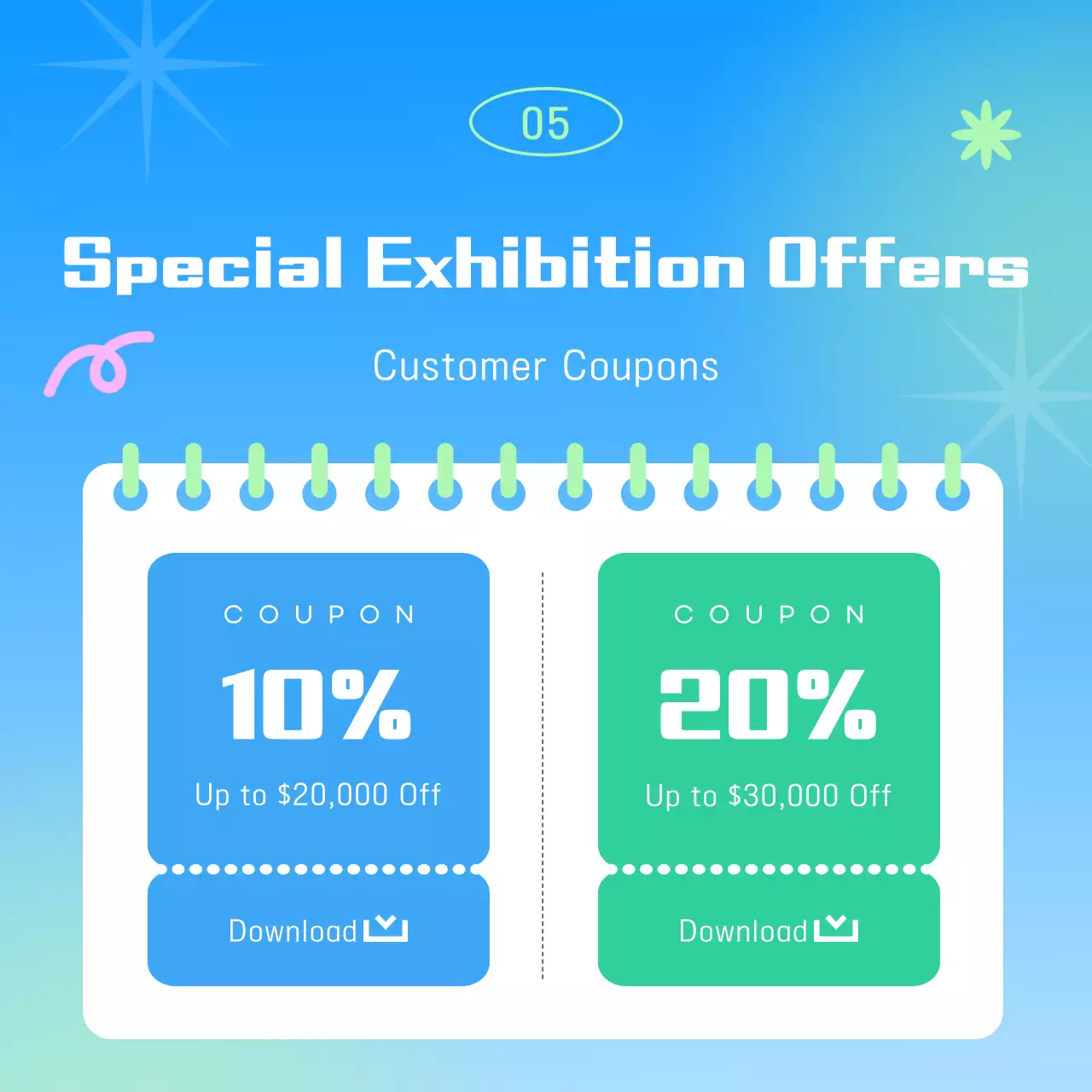 Exposição de regresso às aulas em azul claro