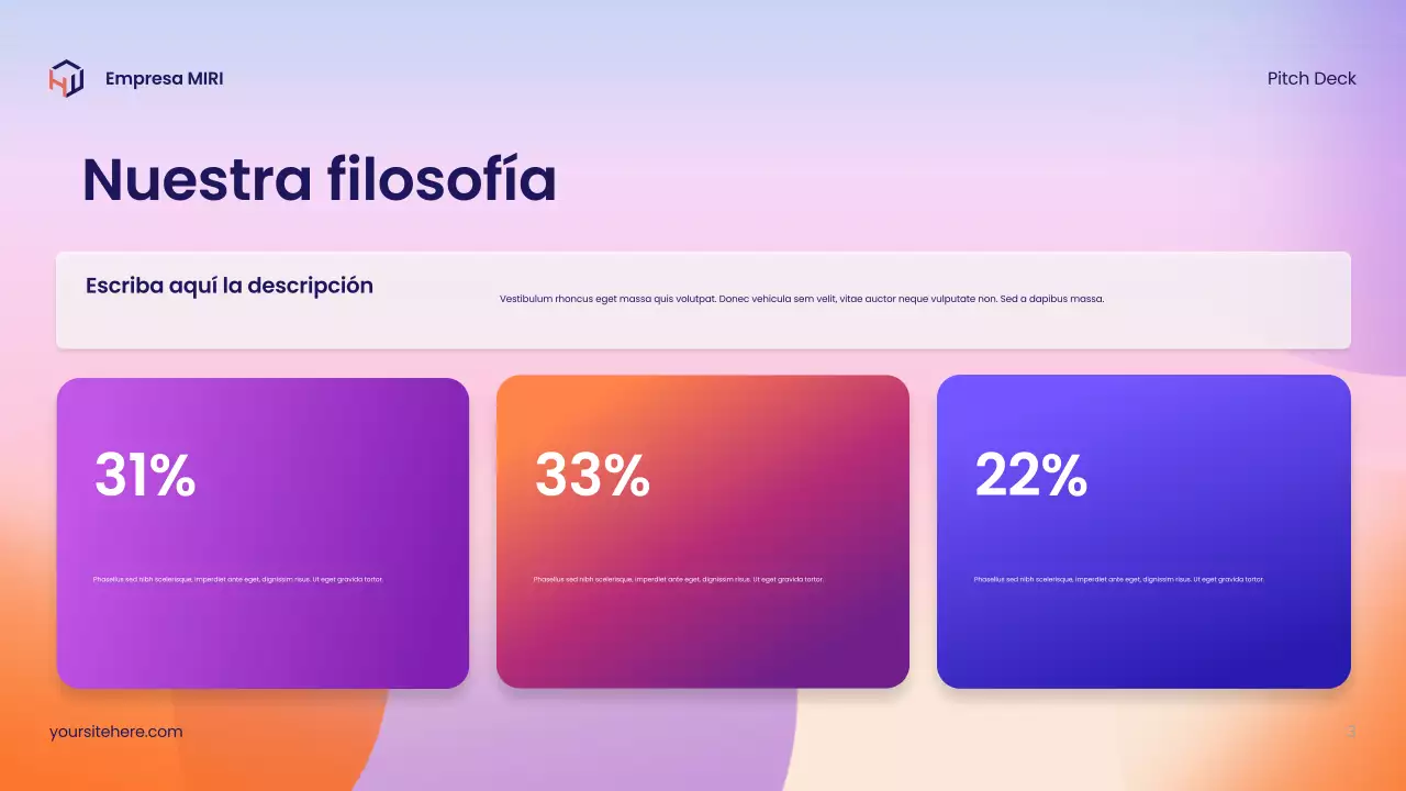 Guía de medios moderna y colorida