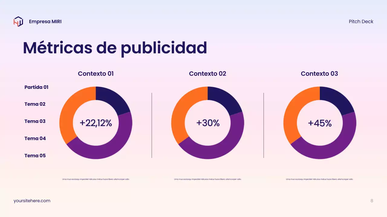 Guía de medios moderna y colorida