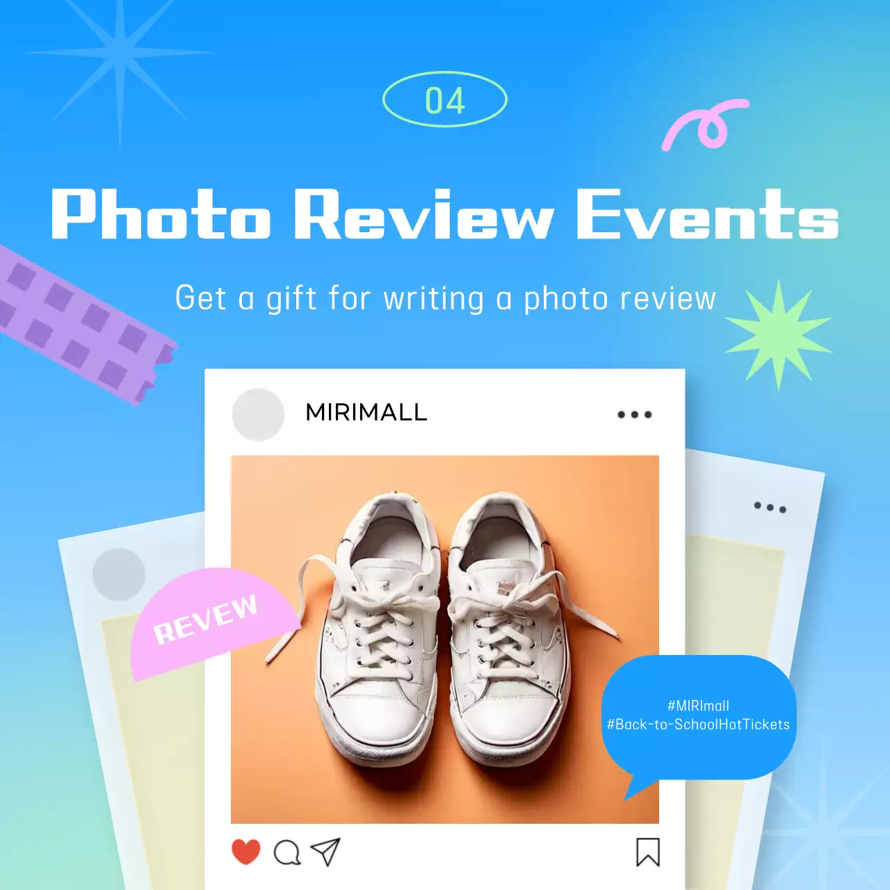 Exposição de regresso às aulas em azul claro