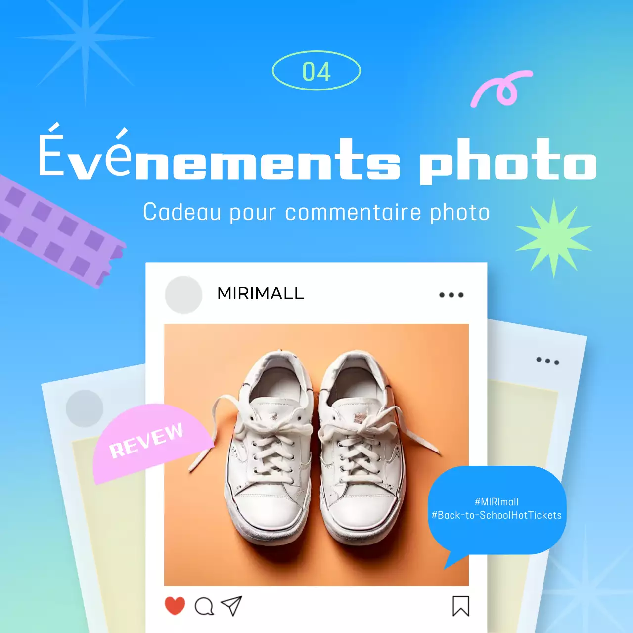 Exposition pop bleu clair pour la rentrée scolaire