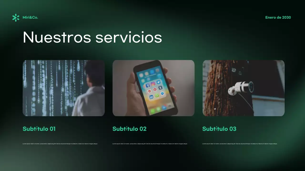 Anuncio verde sobre ciberseguridad moderna