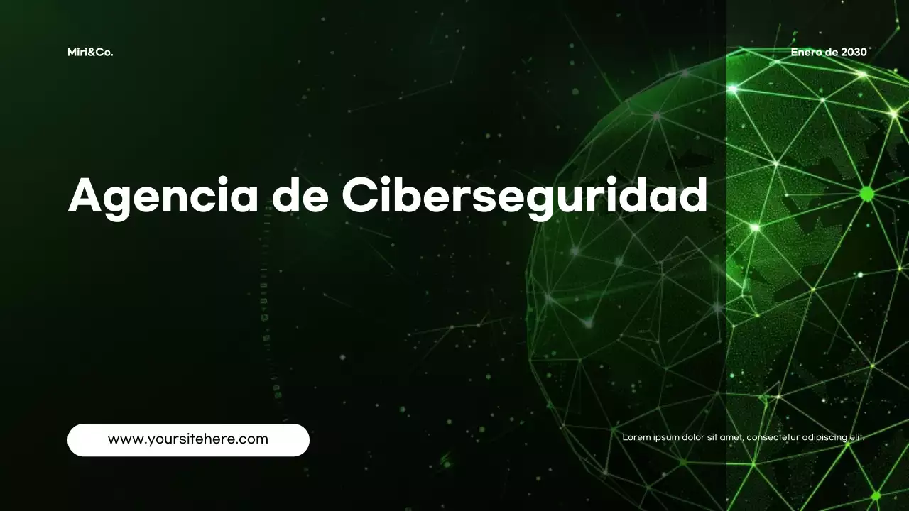 Anuncio verde sobre ciberseguridad moderna