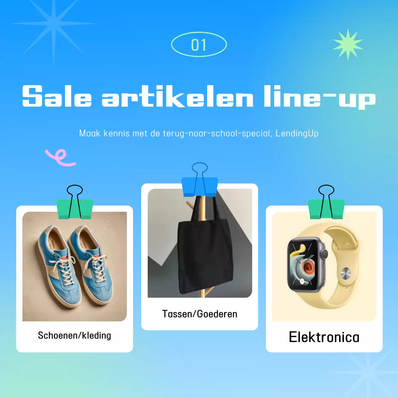 Lichtblauwe pop terug naar school tentoonstelling