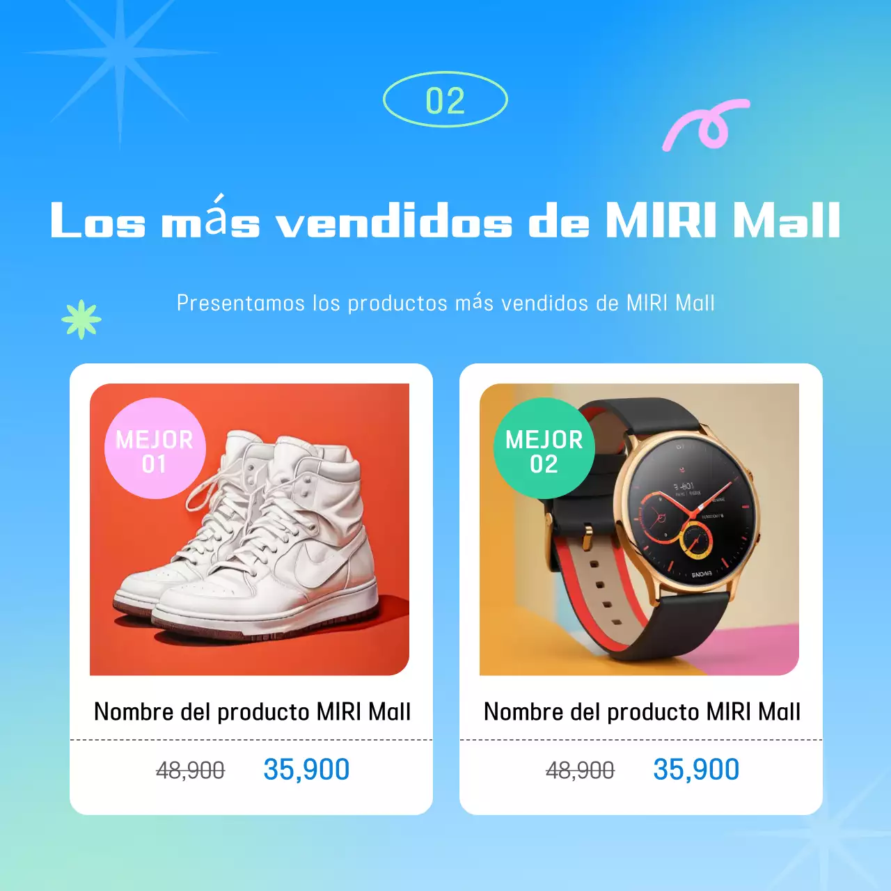 Exposición pop azul claro para la vuelta al cole