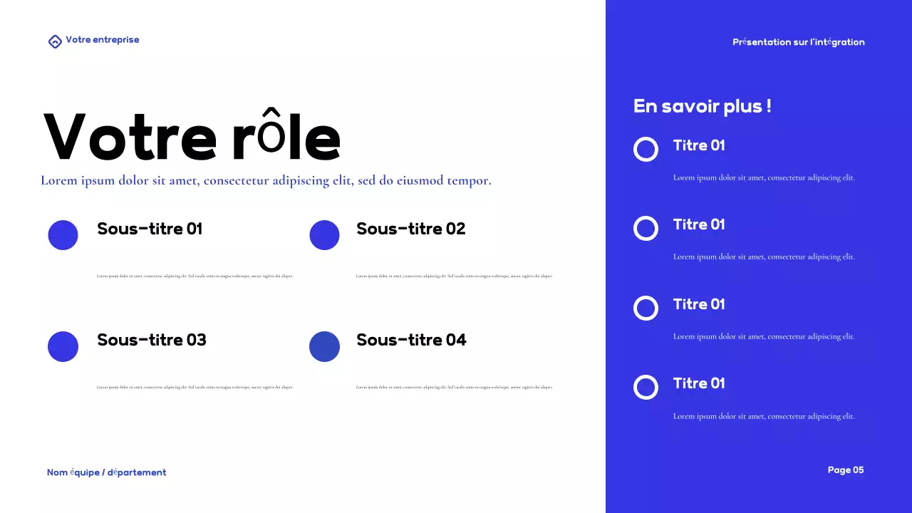 Présentation du guide d'onboarding de Blue Modern