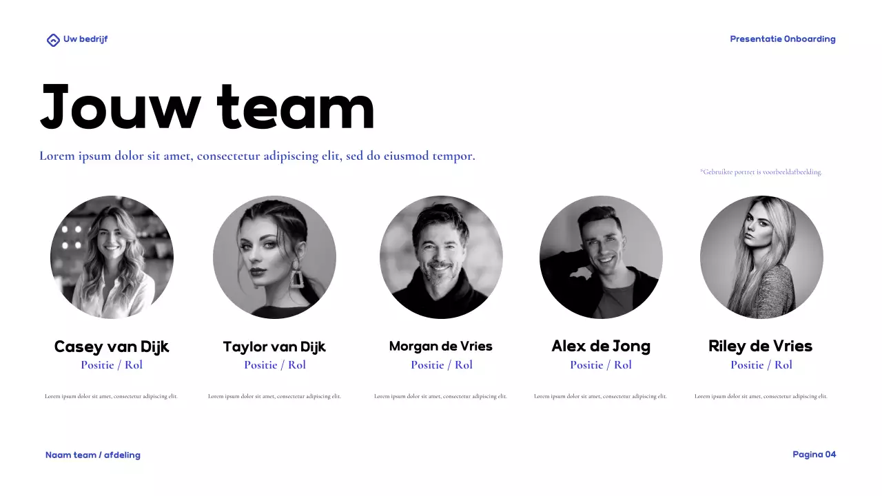 Presentatie Blue Modern Onboarding Guide