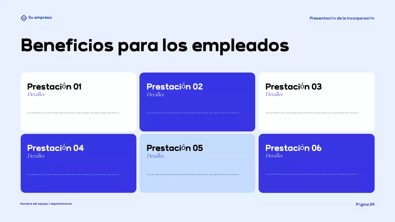 Presentación de la guía Blue Modern Onboarding