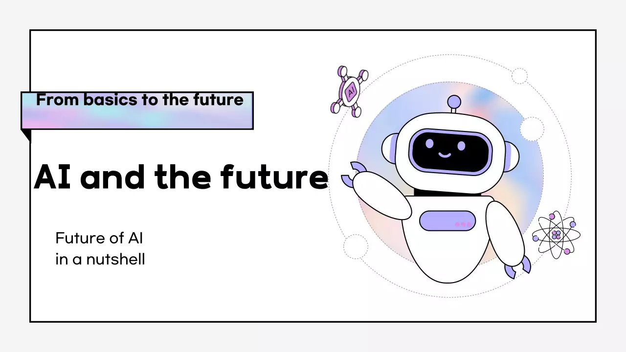 Materi pelatihan Cyber AI dalam warna ungu muda