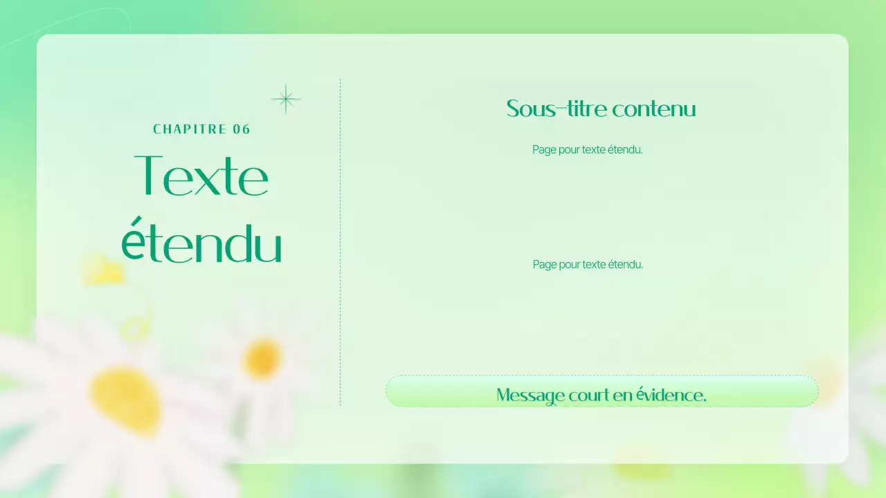 Un briefing marketing floral simple en chartreuse