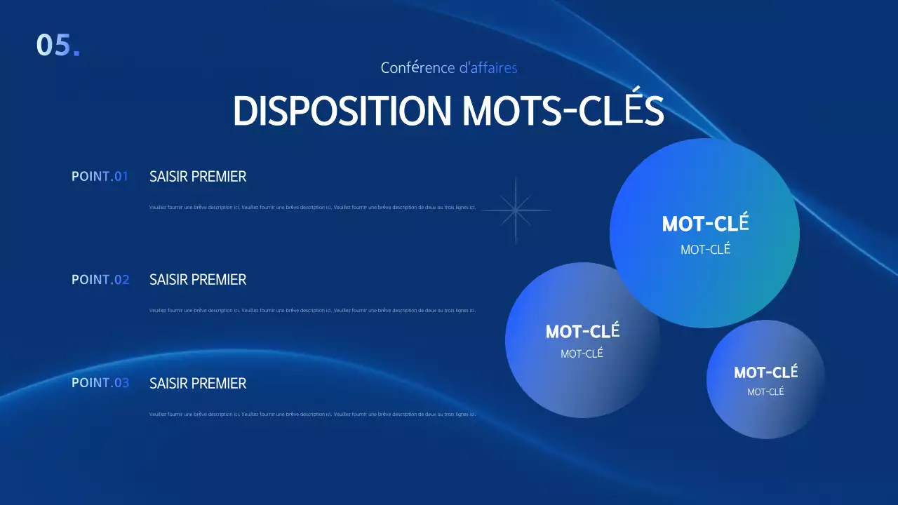 Une présentation d'entreprise simple en bleu