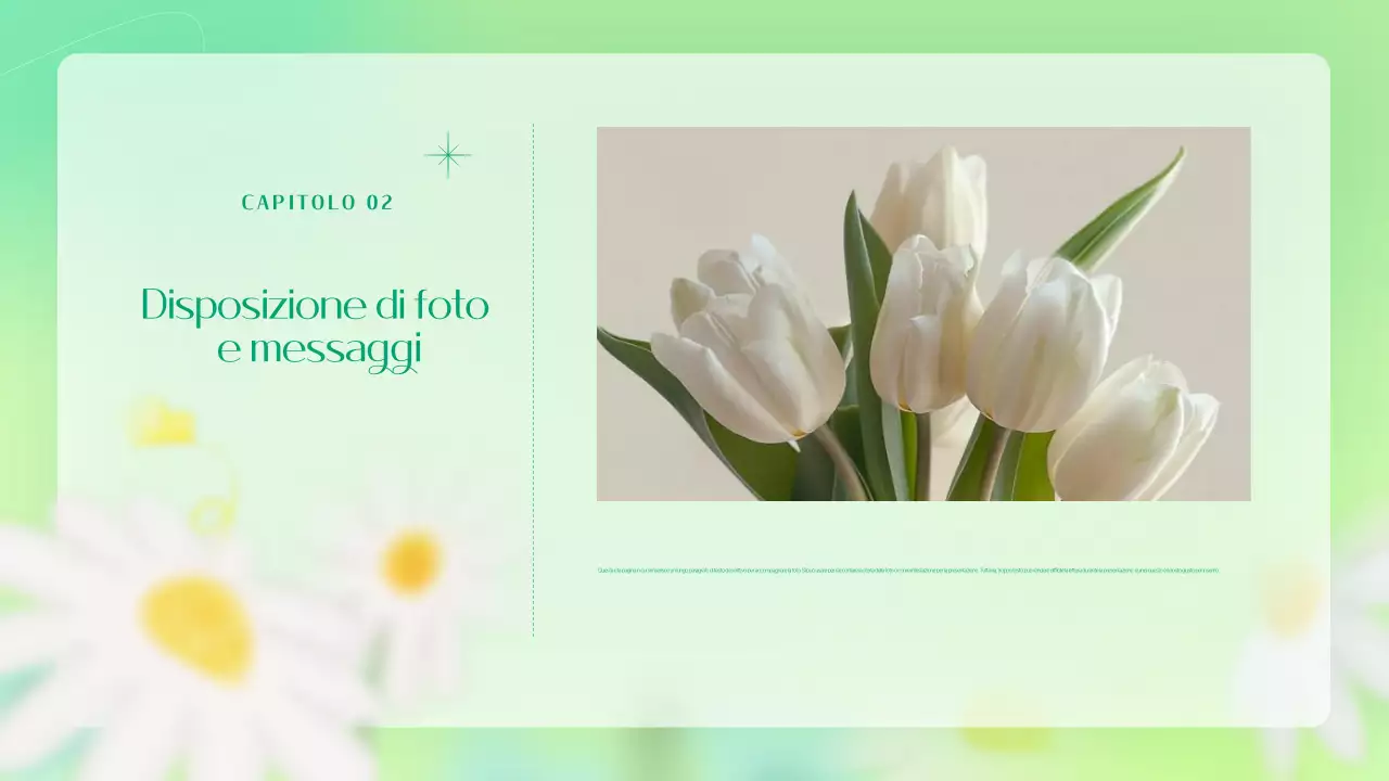 Un semplice brief di marketing floreale in colore chartreuse