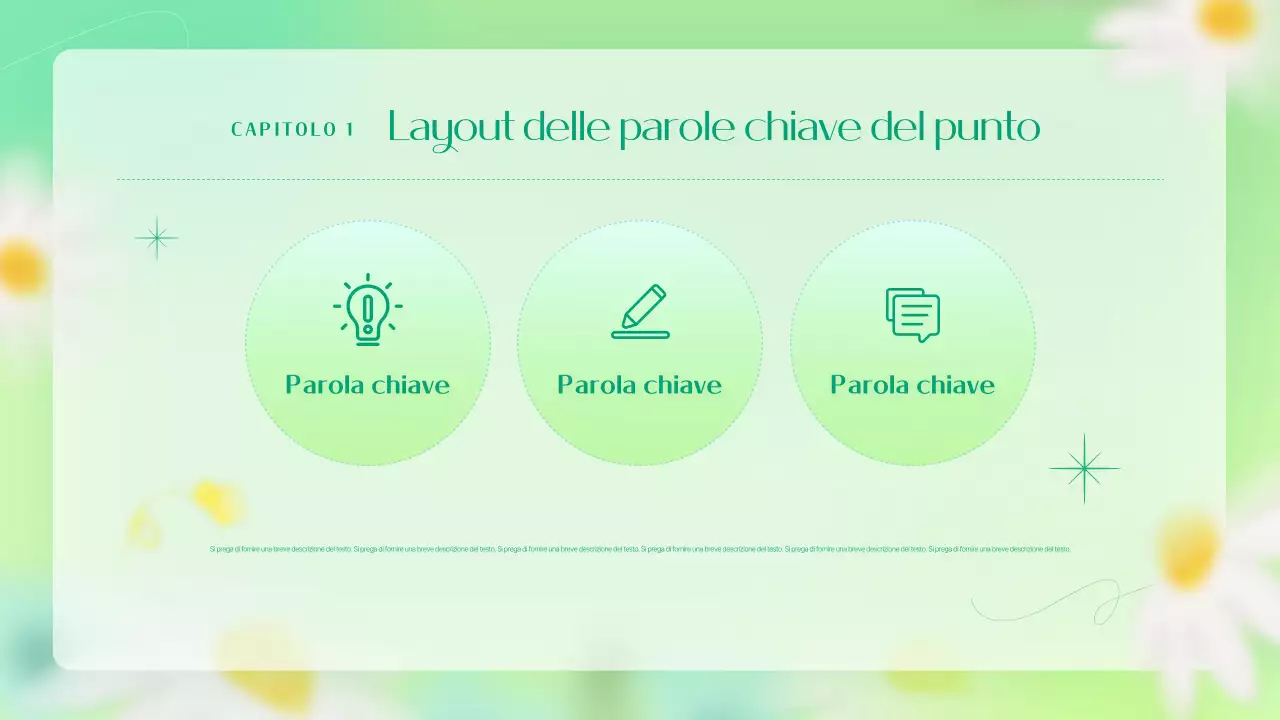 Un semplice brief di marketing floreale in colore chartreuse