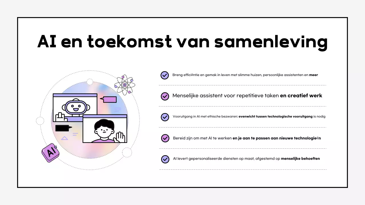 Cyber AI-opleidingsmateriaal in mauve