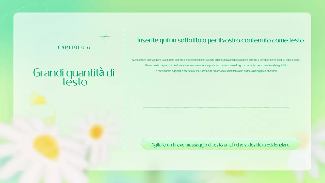 Un semplice brief di marketing floreale in colore chartreuse