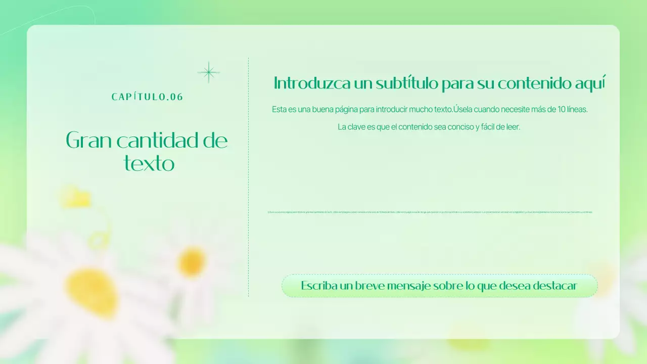 Un sencillo briefing de marketing floral en chartreuse