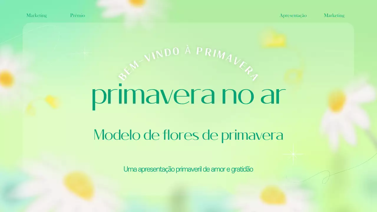 Um briefing de marketing floral simples em chartreuse