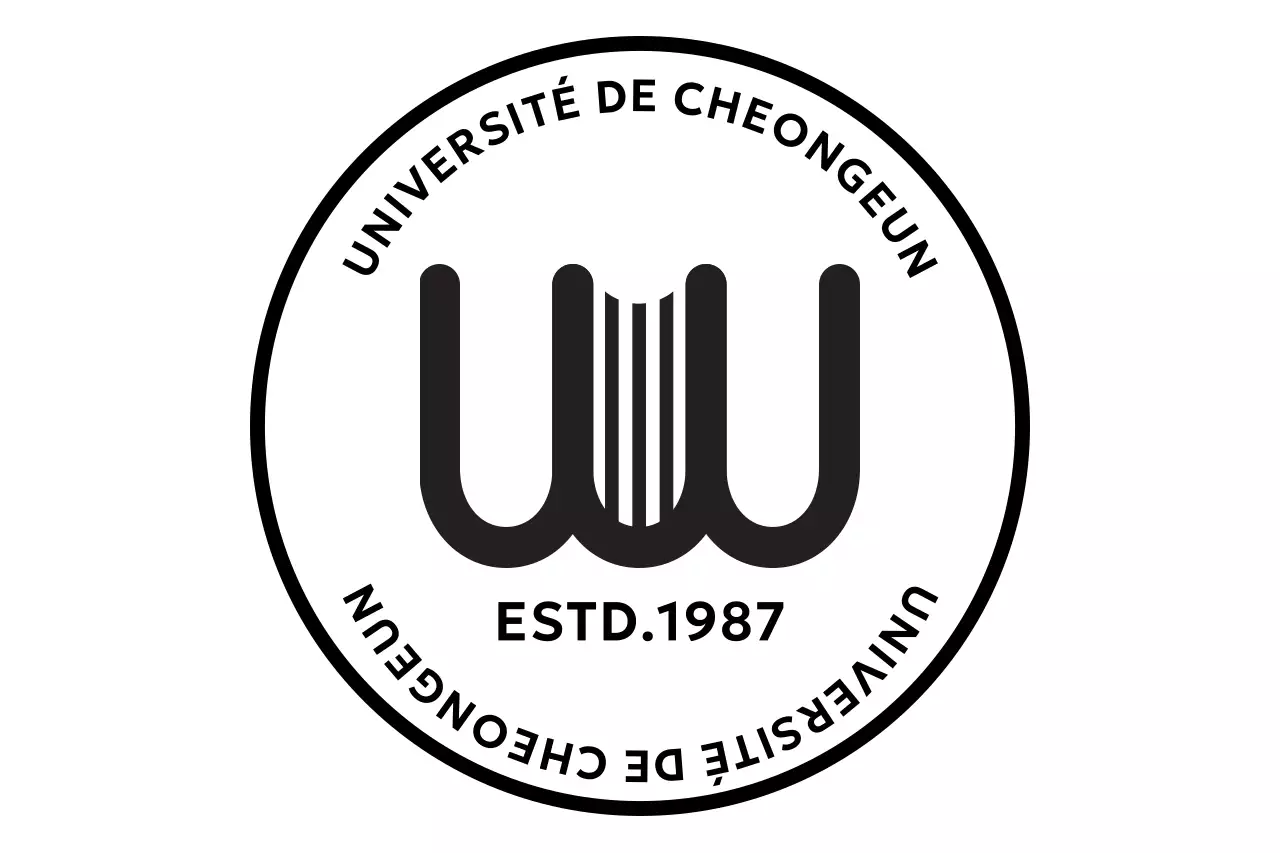 Logo simple en noir et blanc pour le matériel pédagogique