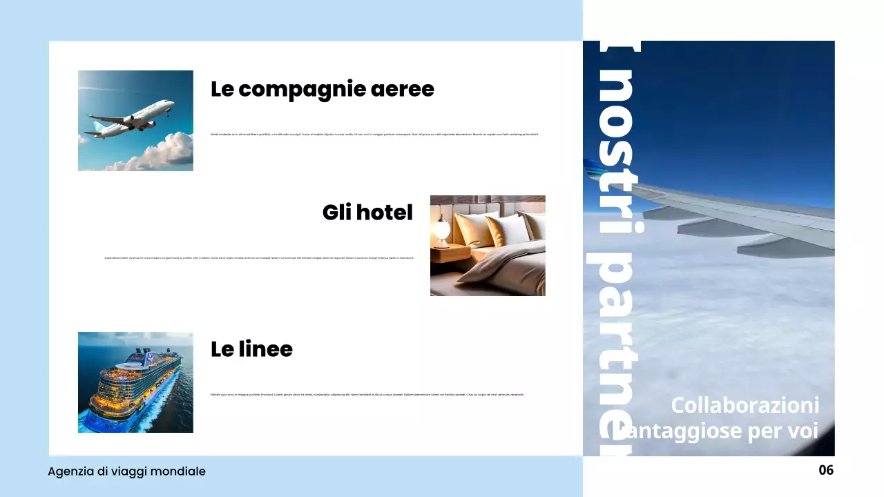 promozione viaggio blu moderno