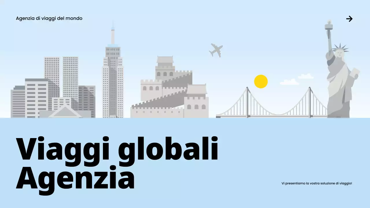 promozione viaggio blu moderno