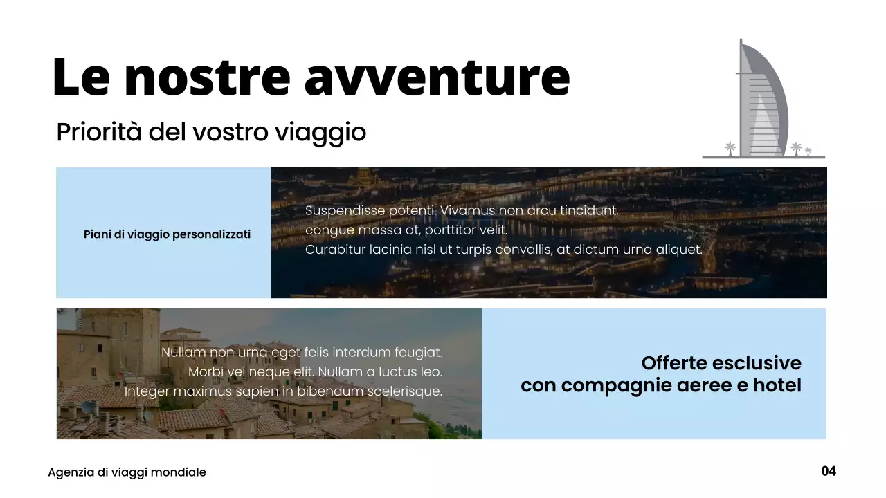 promozione viaggio blu moderno