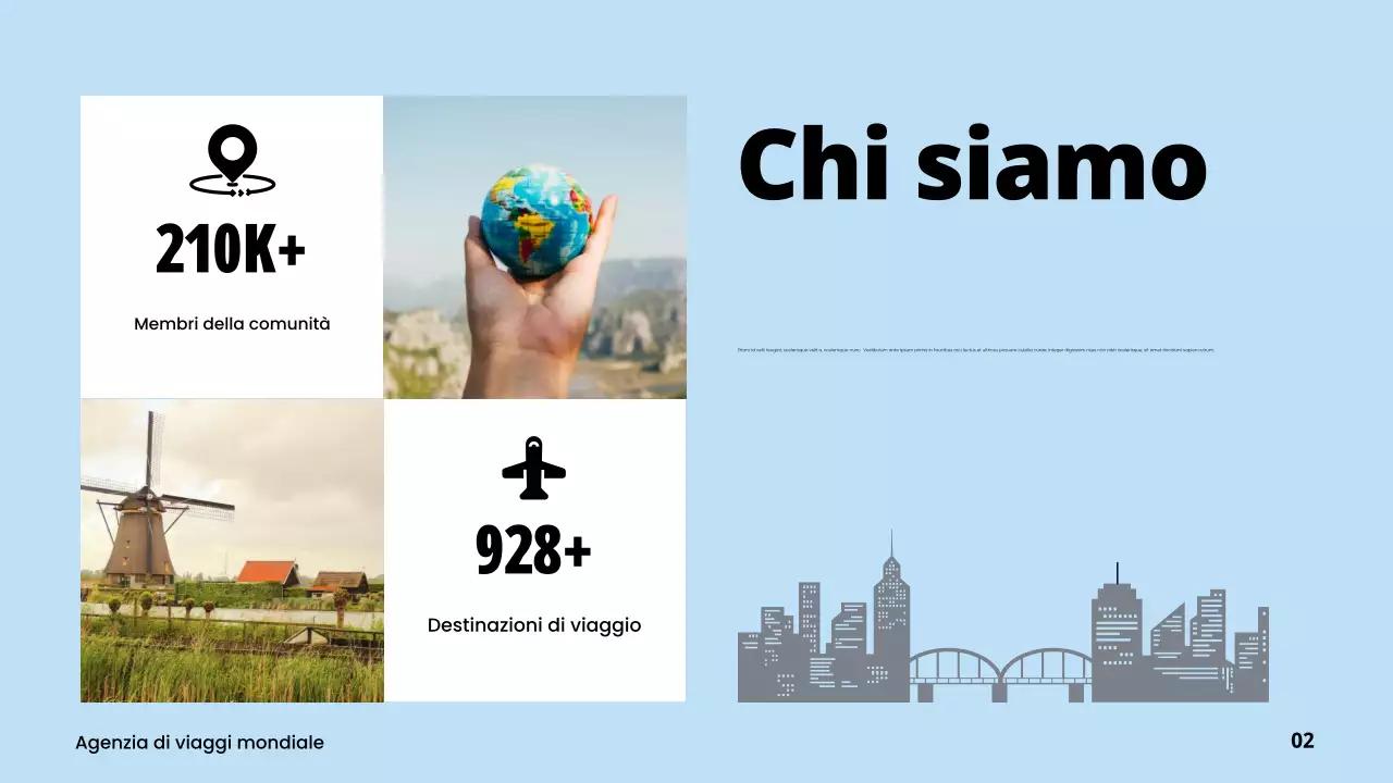 promozione viaggio blu moderno