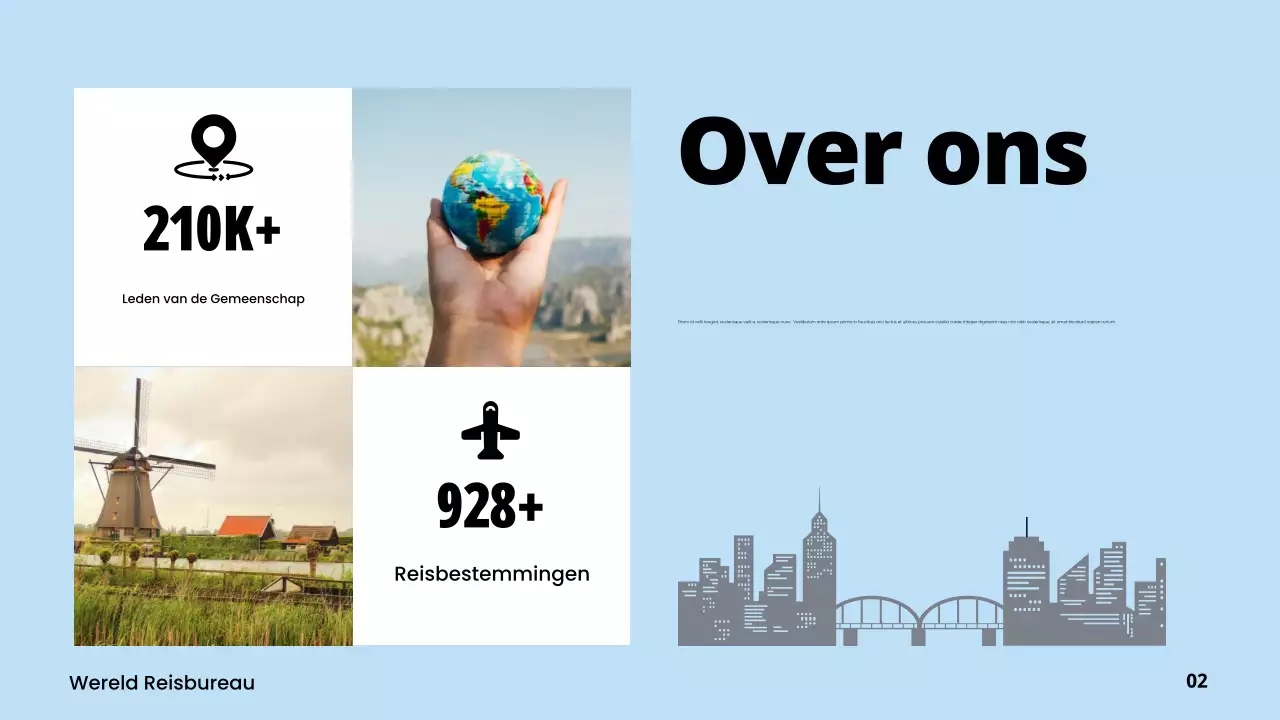 blauwe moderne reis promotie