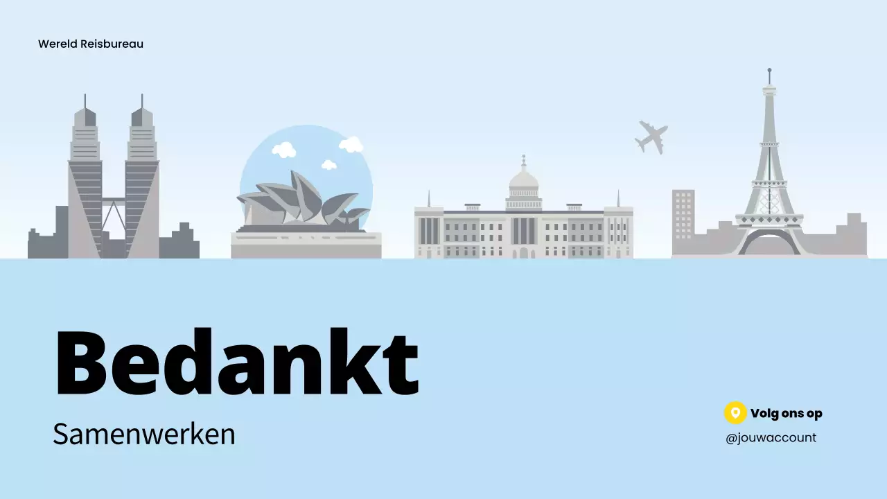 blauwe moderne reis promotie