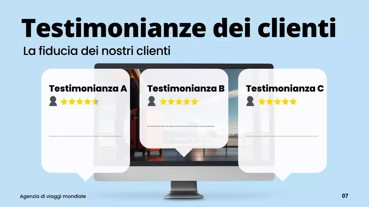 promozione viaggio blu moderno