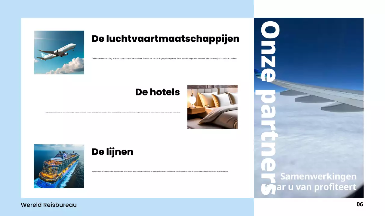 blauwe moderne reis promotie