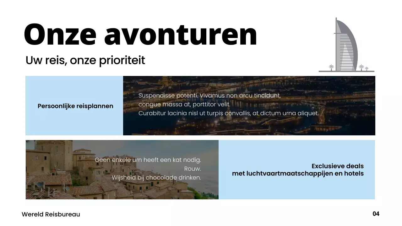 blauwe moderne reis promotie