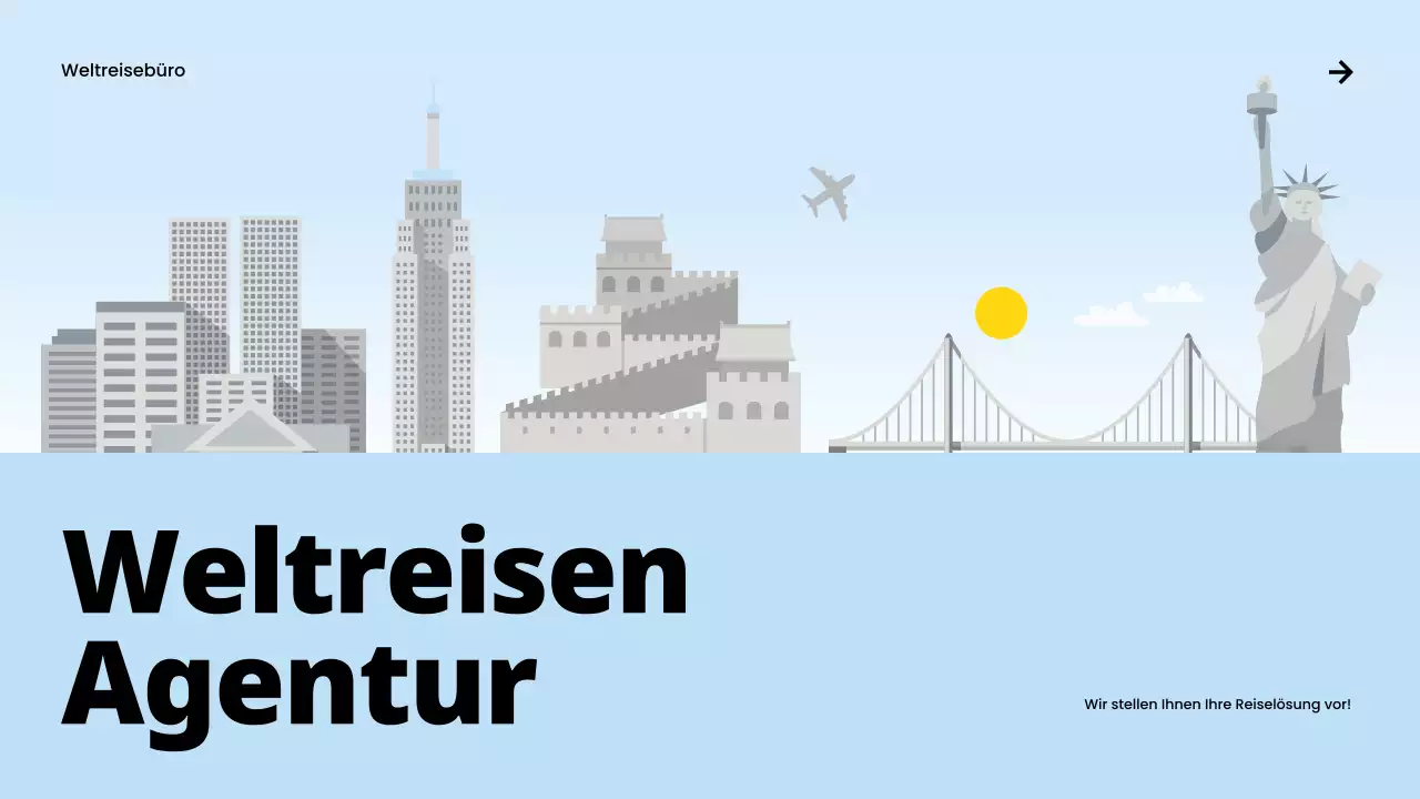 blue modern travel promotion