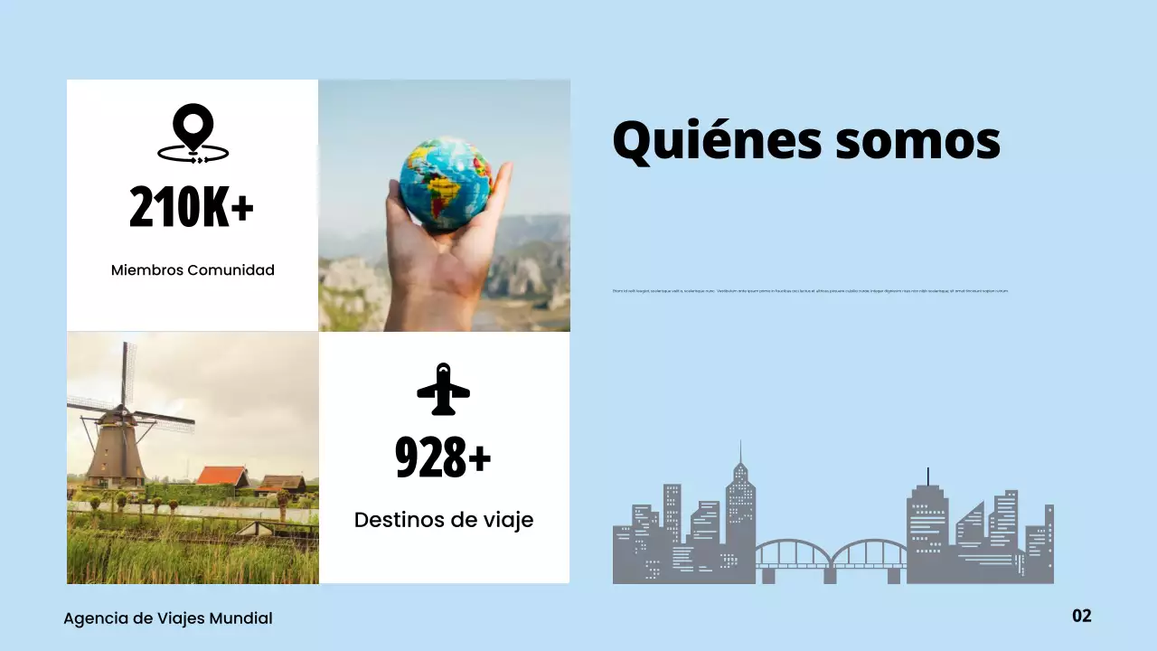 promoción de viajes blue modern