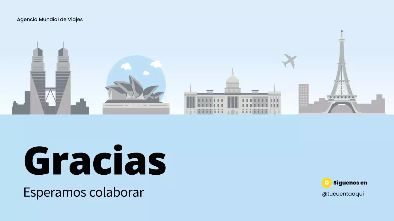 promoción de viajes blue modern