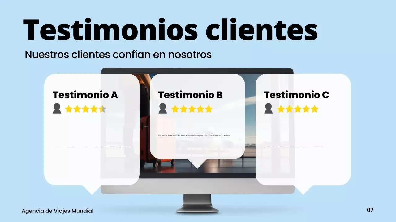 promoción de viajes blue modern