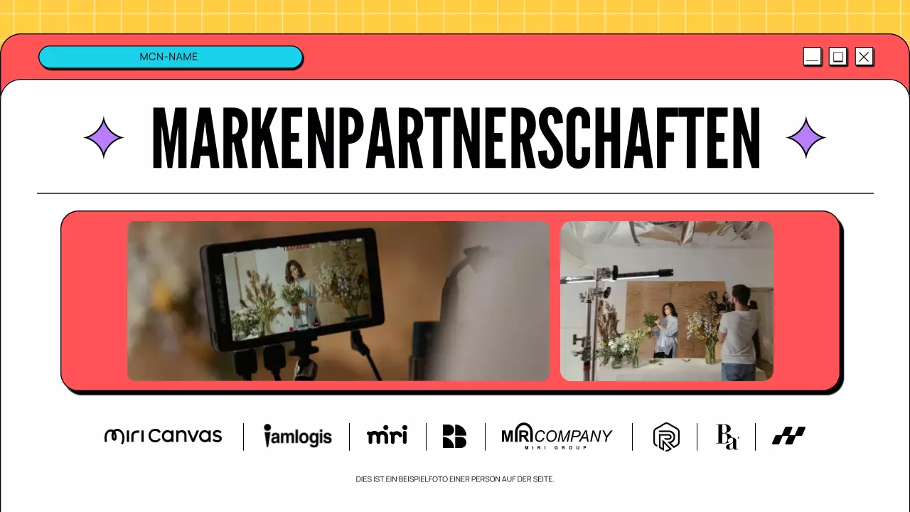 spielerisch modernes Kreativ-Portfolio