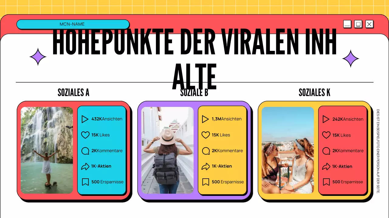 spielerisch modernes Kreativ-Portfolio
