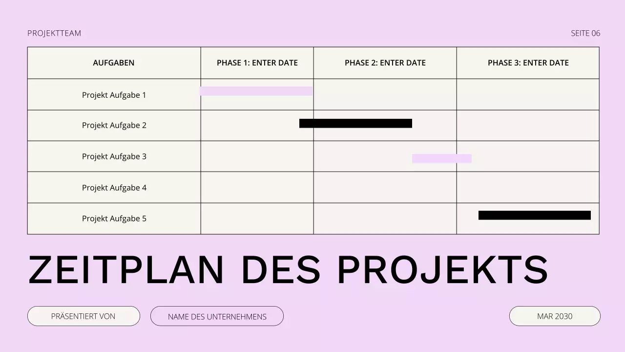 Präsentation zum Projekt-Auftakttreffen