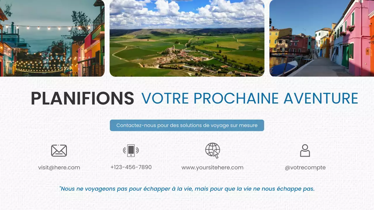 Blue Modern Travel Promotion