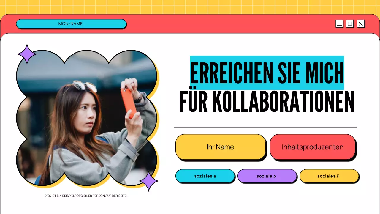 spielerisch modernes Kreativ-Portfolio