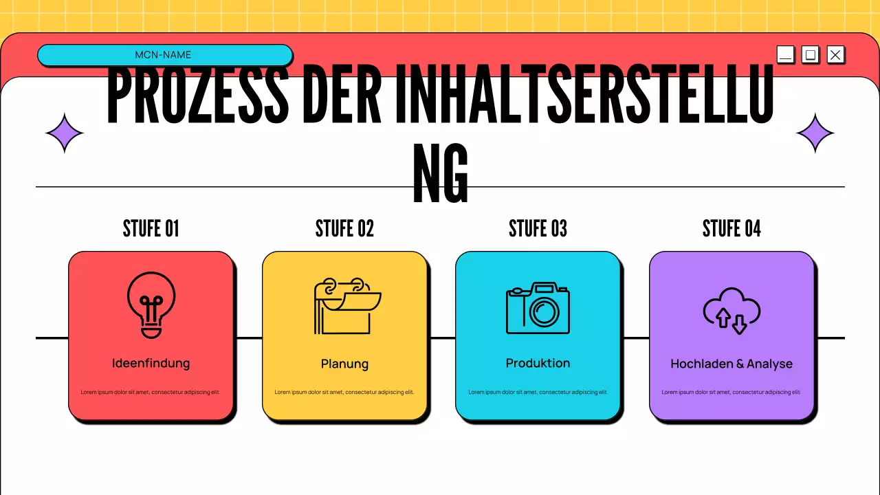 spielerisch modernes Kreativ-Portfolio