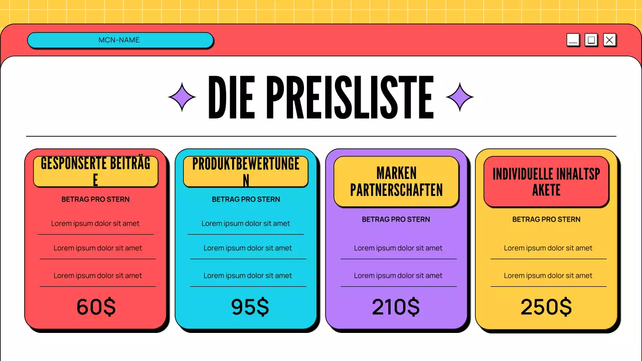 spielerisch modernes Kreativ-Portfolio