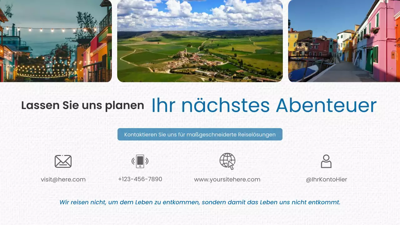 Blue Modern Travel Promotion