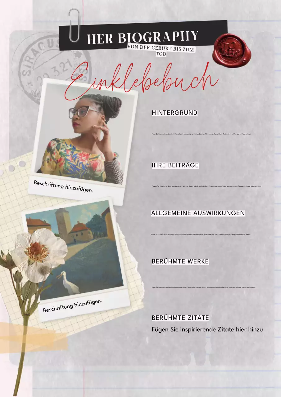 beige vintage biographie planer