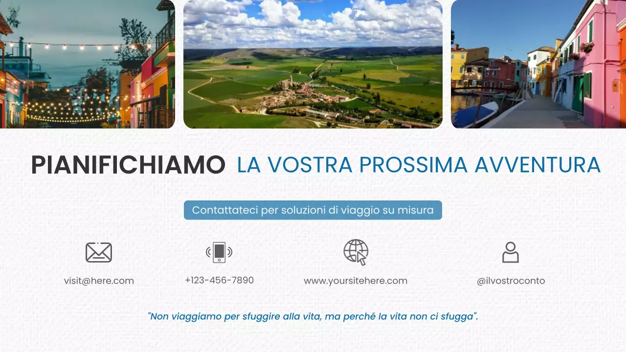 Promozione Viaggi Moderni Blu