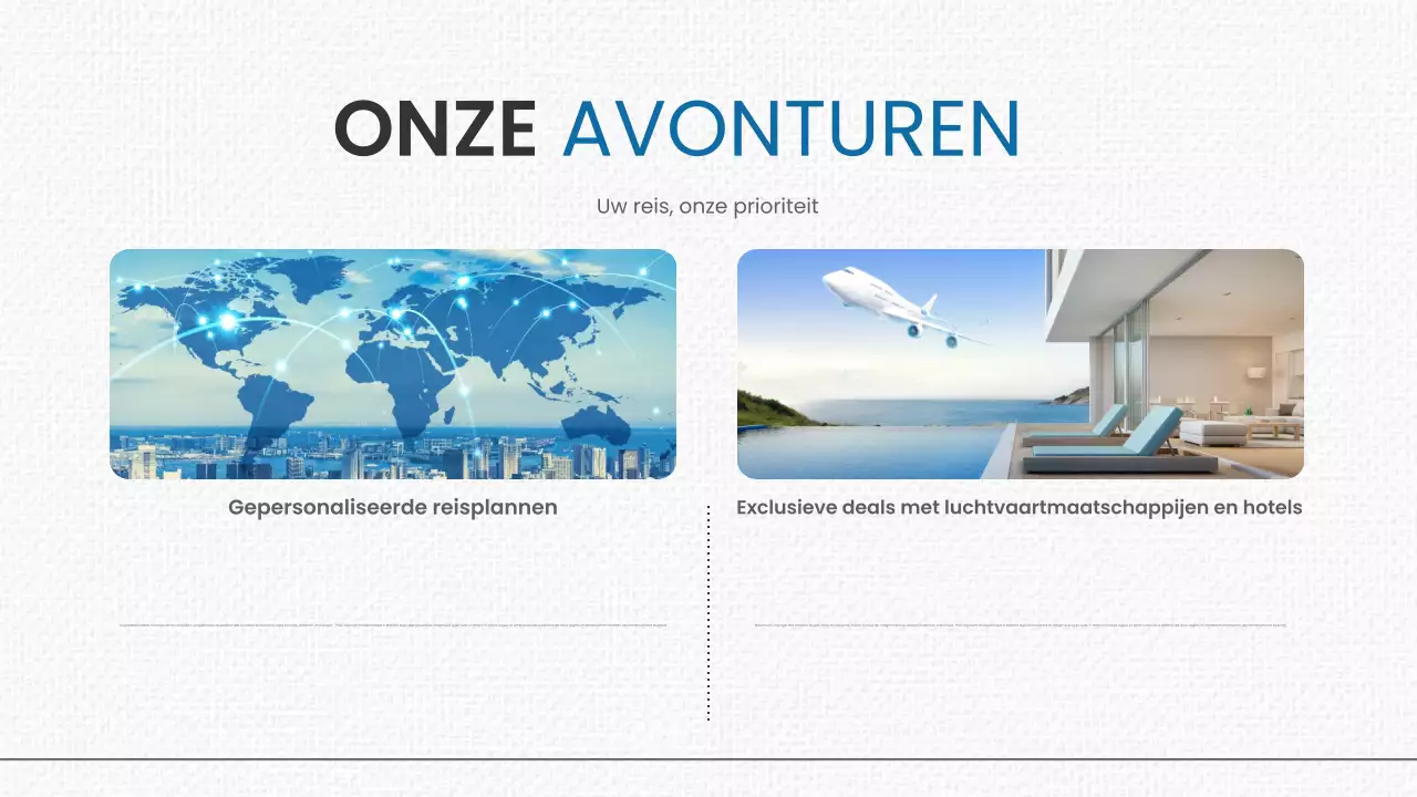 Blue Modern Reis Promotie