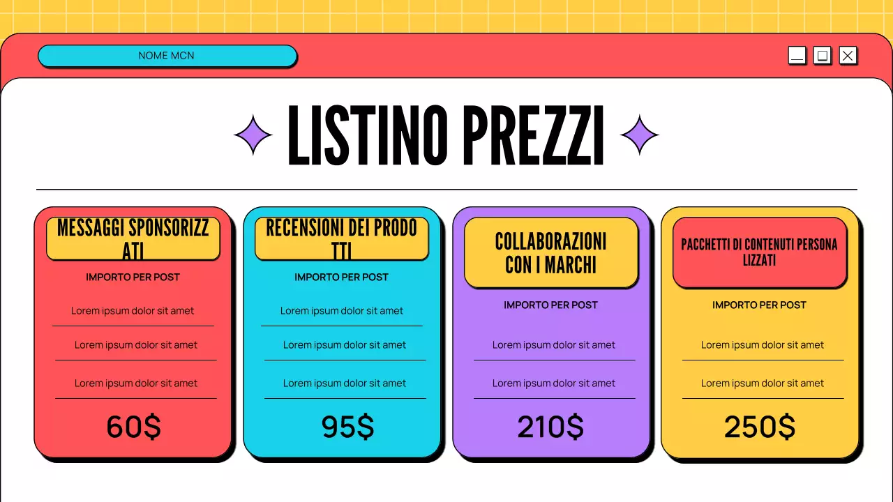 portfolio creatore moderno e giocoso