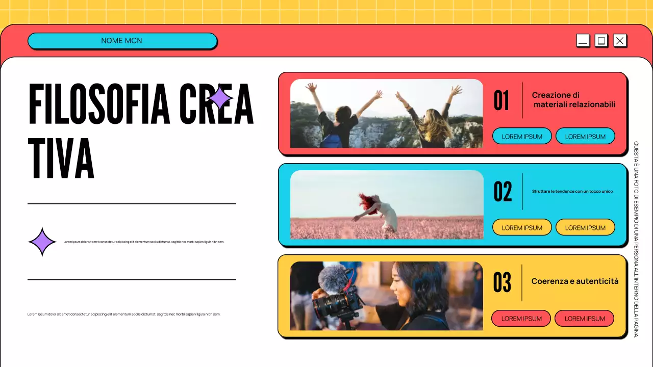 portfolio creatore moderno e giocoso